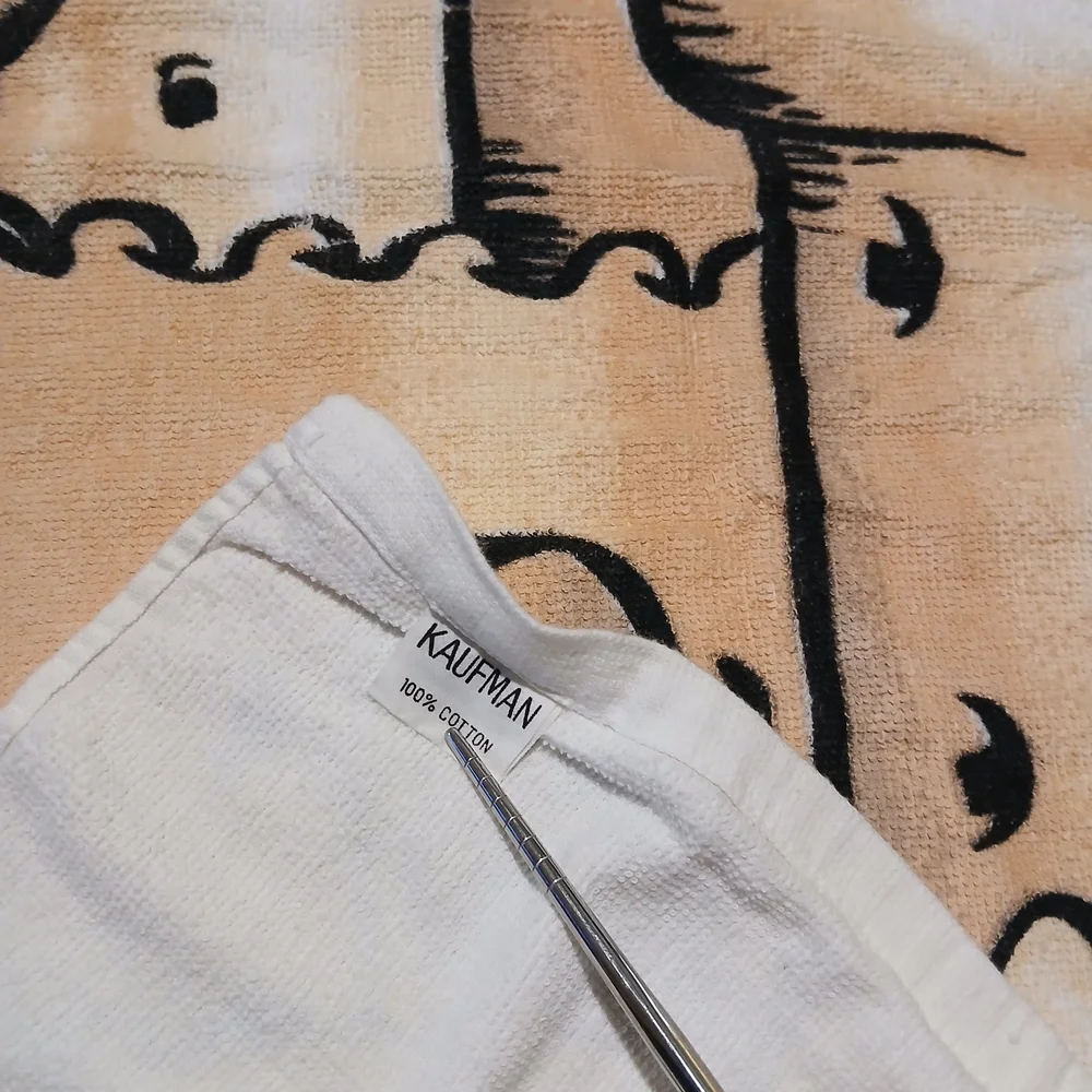 Vintage Kaufman Beaxh Towel Sandcastle